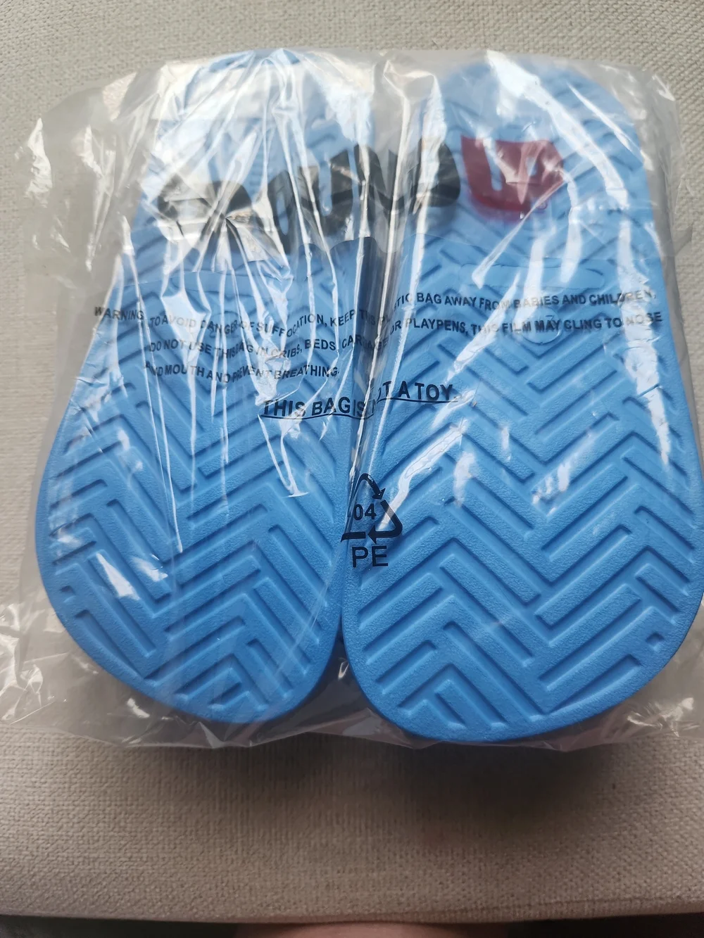 Argentina SOCCER  Blue Kids Slide Sandals Size 2-3